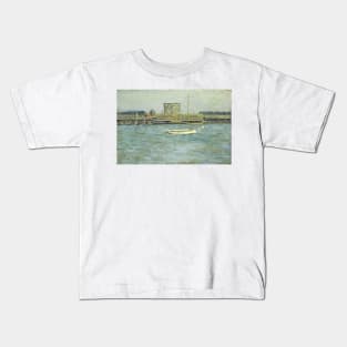 Drawbridge - Long Branch R. R. by Theodore Robinson Kids T-Shirt